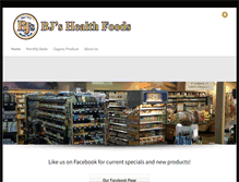 Tablet Screenshot of bjshealthfoods.com